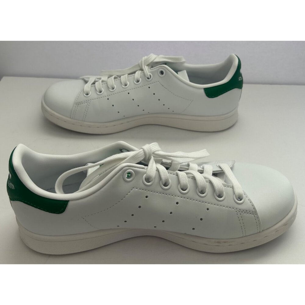 Adidas Stan Smith White & Green Classic Sneakers Size 7 1/2 Prime Green Women's - Picture 6 of 9